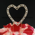 Sparkly Rhinestone Cake Topper Heart Collier de mariage Topper